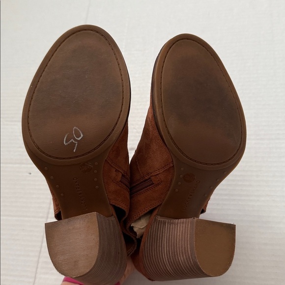 Lucky Brand - Listana Floral Booties - Maroon Brown - Size 10 - Gently Used!! - Picture 5 of 9